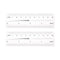 2Pcs White Film Flexible Ruler 4 Inch 0.1mm Scale PET Plastic Folding Straight Ruler Calibration Soft Ruler Measuring Tool for Factory, Transparen...