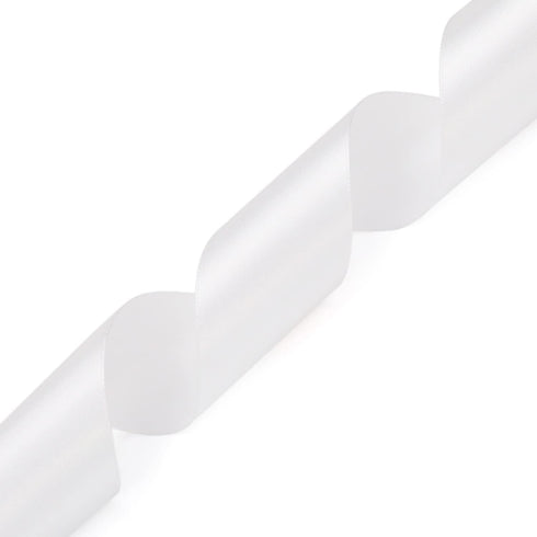 25 Yards 1-1/2 inches Wide Satin Ribbon Suitable for Wedding, Party and Gift Box Packaging Ribbon (White, 1-1/2")...