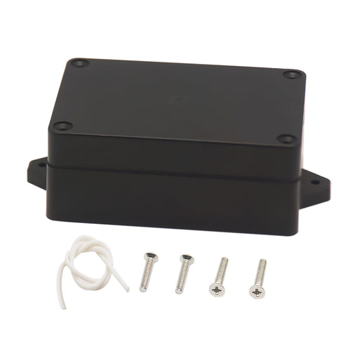 Zulkit Junction Box ABS Plastic Dustproof Waterproof IP65 Universal Electrical Boxes Project Enclosure with Fixed Ear Black 3.94 x 2.68 x 1.57 Inc...