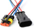 Way Car Waterproof Electrical Connector,16 AWG 3 pin Plug Auto Electrical Wire Connectors Marine for Car, Truck, Boat, and Other Wire Connections....