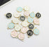 130 Pieces Mixed 5 Color Letter Beads Enamel Metal Letter Charms Double Sided Initial Pendant A-Z Alphabet Charm for Necklace Bracelet Jewelry Mak...