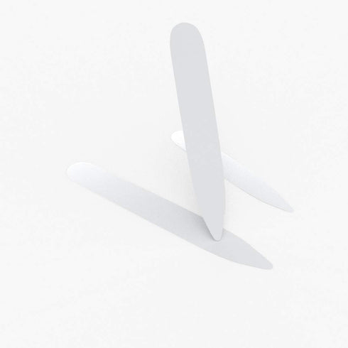 Dan Smith C.C.AF.I.003 Plastic Collar Stays 200 pcs Shirt Collar Inserts 3 Sizes - 2.2",2.5",2.75"...