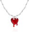 Gothic Bleeding Heart Necklace Dropping Blood Thorn Heart Pendent Choker for Men and Women...