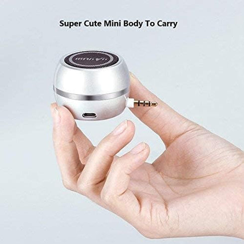 Mini Speaker with 3.5mm Aux Input Jack, 3W Loud Portable Speaker for iPhone iPod iPad Cellphone Tablet Laptop, with USB Rechargeable Battery, Gift...
