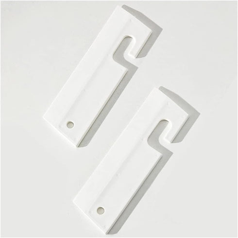 White Silicone Squeegee with Hanging Hole, Water Blade for Cleaning Kitchen Countertops Sink, Bathroom Shower Mirrors Glass, Car Windows Wiper Scr...