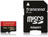 Transcend 16 GB MicroSDHC Class 10 UHS-I Memory Card with Adapter 90 Mb/s (TS16GUSDHC10U1)...