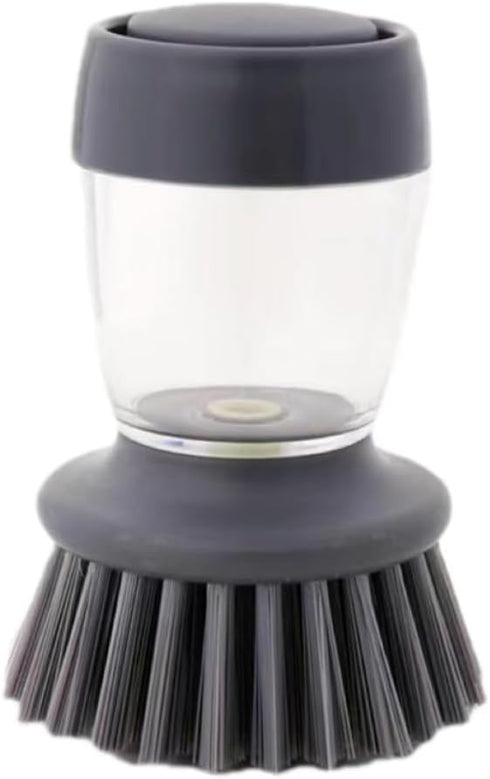 Dishwashing Brush with Soap Dispenser. Multi Functional Press Type Dishwashing Brush.for Dishwashers and Pans.Kitchen Detergent Dishwashing Brush....