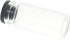10Pcs Glass Lab Bottle, Refillable 10ml Container, Portable Seals Empty Vials, Transparent Lab Sample Vial with Plastic-Aluminum Flip Caps...