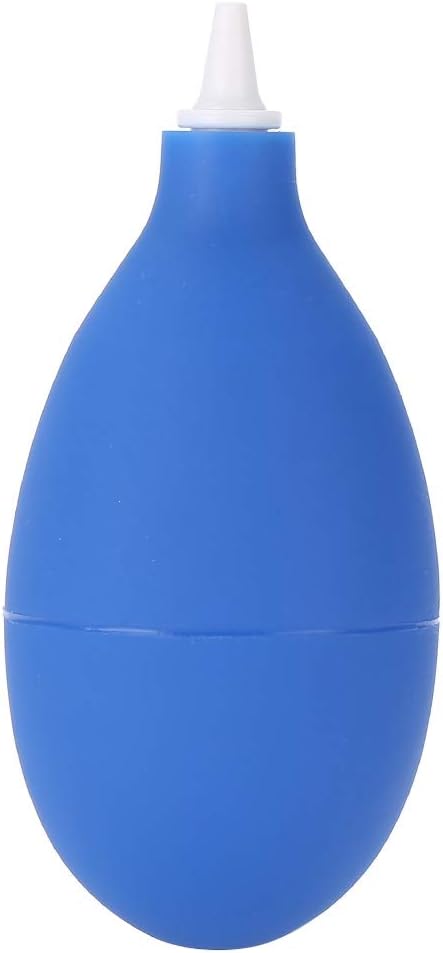 Dust Blower Pump Cleaning Tool Camera Watch Phone Keyboard Lens Filter Cleaning Silicone Squeeze Bulb Black/Blue(Blue)...