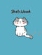 Sketchbook: Premium white paper blank page with small cute cat element interior (Size 8.5 x 11 inches)...