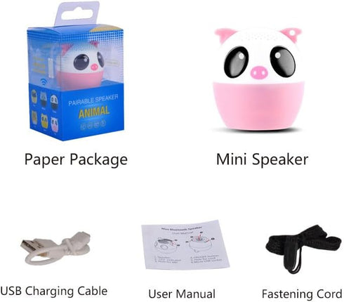 1.77inch Portable Mini Bluetooth Speaker Wireless with Lanyard, Cute Dog Style Bluetooth 5.0 for iPhone PC Android Home Indoor Outdoor......