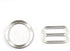 100Set Clear Plastic Invisible Lingerie Rings (8.5g) and Sliders (9g) Bra Bikini Rings (15mm)...