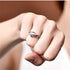 925 Sterling Silver Fashion Natural Ruby Sapphire Emerald Ring 18K Gold Plated Diamond Rainbow Gemstone Women's Ring CZ Eternity Engagement Weddin...