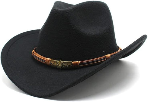 Hat Bands for Cowboy Hats Retro Ethnic Handmade Decorative Jewelry Hats Accessories Clothing Belt Waist Ornaments (Skeleton)...