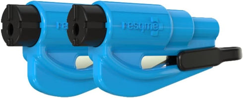 resqme, Inc. 04.100.02 resqme The Original Keychain Car Escape Tool, Made in USA, adult-unisex (Blue) - Pack of 2...