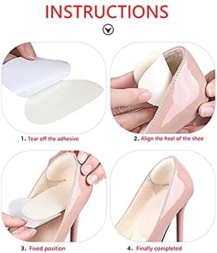 Bringsine High Heel Shoe Cushion Inserts - Heel Grips Back Liner Cushion - 3 Pairs...
