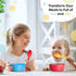 Kids Plastic Bowls Set of 12 Children Bowl 10 Ounce Microwave Dishwasher Safe BPA Free Non Toxic Toddler Bowls 6 Bright Colors for Cereal, Soup, S...