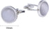 Stainless Steel Round Opal Stone Cufflinks for Men Women French Shirt Cat Eye Cuff Links Business Party in a Gift Box...
