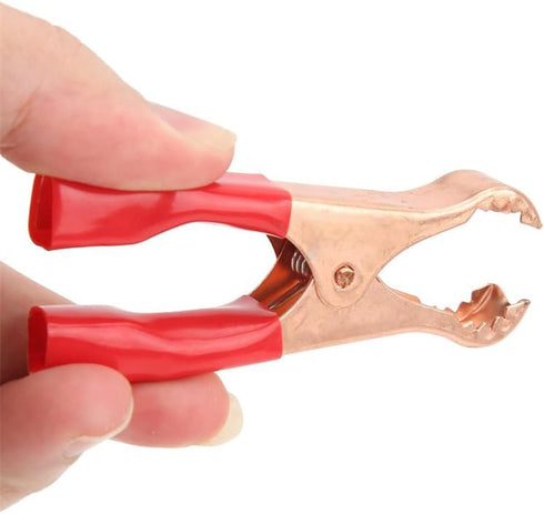 Insulated Alligator Clips Durable Heavy Duty Black & Red Boot Metal Spring Loaded Truck Car Battery Electric Test Clips Lead Probe Alligator Clamp...