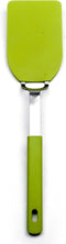RSVP International Kitchen Tool Collection Flexible Nylon Spatula, Stainless Steel Handle, 12x2.75", Green...