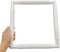 11 X 11" Plastic Cross Stitch Frame Square Embroidery Hoop White DIY Sewing Tools Sewing Hoop Handhold Craft Clip Embroidery Snap Frame Hoop for C...