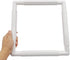 11 X 11" Plastic Cross Stitch Frame Square Embroidery Hoop White DIY Sewing Tools Sewing Hoop Handhold Craft Clip Embroidery Snap Frame Hoop for C...