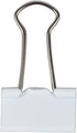 JAM PAPER Colorful Binder Clips - Small - 3/4 Inch (19 mm) - White Binderclips - 25/Pack...