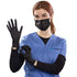 GripProtect® Precise Black Nitrile Exam Gloves | 4 Mil | Chemo-Rated | Food, Home, Hospital, Law Enforcement, Tattoo | (Large, 100)...