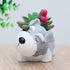 Cute Planter Animal Shaped Cartoon Home Decoration Succulent Vase Flower Pots (Schnauzer)...