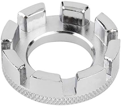 1 PCS Bicycle Wire Wrench Bicycle Spoke Tire Repair Mountain Steel Wheel Tool 8 Notch Silver Wrench Tool...