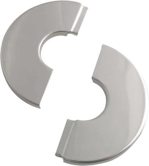 Wall Split Flange 2PCS Stainless Steel Round Escutcheon Plate Floor and Ceiling Plate Cover Split Flange for 28mm Dia Pipe 25 Type Silver...