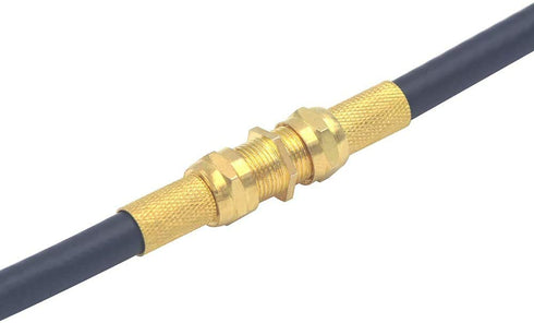 VCE Coaxial Cable Connector, RG6 F-Type Gold Plated Adapter Female to Female Coax Extender TV Cables, 5-Pack...