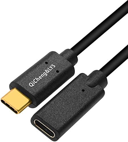 QiCheng&LYS USB C Extension Cable Type C Male to Female Thunderbolt 3 Extension Cable USB 3.1 (10 Gbps) Charging/Sync/ 4K Video/Audio (0.3m)...