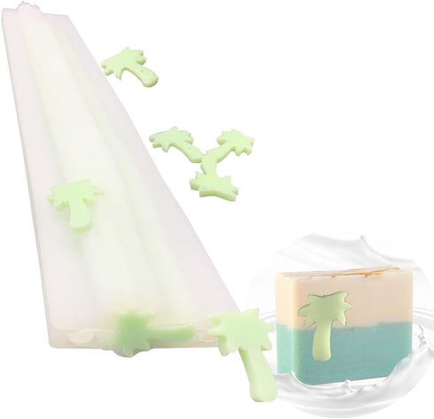 EchoDone Coconut Tree Tube Column Silicone Soap Candle Mold Embed Soap Making Supplies Silicone Mold for Soap...