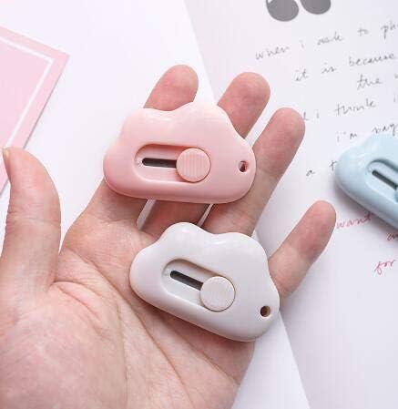 3PCS Mini Cloud Portable Box Cutter Cute Paper Cutter Cutting Paper Blade Office School Supplies Stationery Gift...