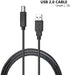 USB Cable USB 2.0 B Cord Compatible for Boss GT-1000 GT-100 GT-1 GT-1B ME-80 ME-25,VE-1 VE-2 VE-8,RC-30 RC-202 RC-300,AD-10, Katana Artist MkII,Ka...