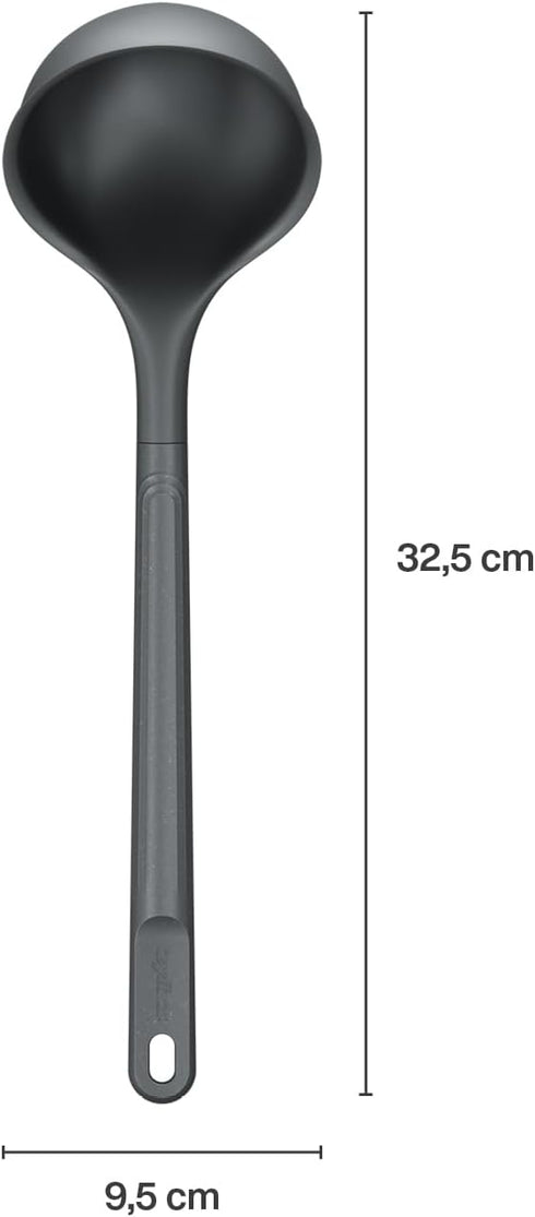 Zyliss Silicone Soup Ladle - Sustainable Wheatstraw/Nylon Ladles for Serving and Cooking with Heat Resistant Silicone Head - Silicone Spoons for C...