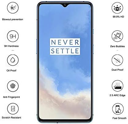 Urspasol for OnePlus 7T Case with Screen Protector Tempered Glass Hybrid Heavy Duty Armor Protective Bumper Phone Cover with 360° Degree Ring Hold...