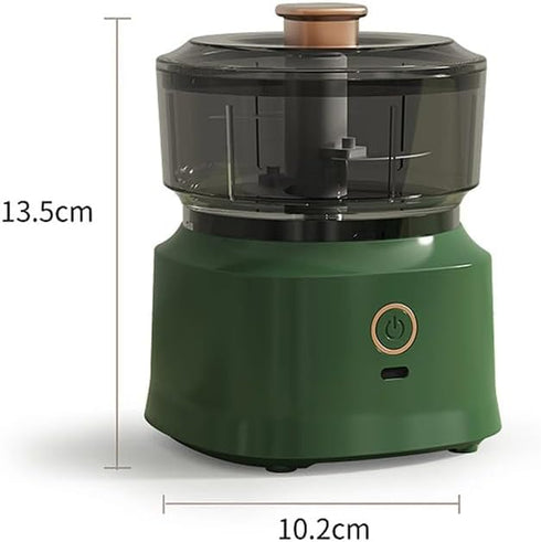 350ml Electric Garlic Chopper Mini Cordless Meat Grinder USB Rechargeable Vegetable Onion Chopper Small Electric Food Processor (Green)...