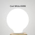 G25 LED Light Bulbs 7W Round Light Bulbs 60 Watt Equivalent Cool White 6500K E26 Medium Base G80 Globe Shape LED Glass Vanity Light Bulbs for Mirr...