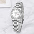 Women's Classic Fashion Silver Stainless Steel Watches Waterproof Date Luminous Lady Dress Wrist Watch...