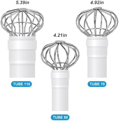 Tissting Gutter Balloon Guard Filter Stainless Steel Gutter Guard Downpipe Outlet Leaf Guard Floor Drain for Roof, Balcony, Yard, Garden(Tube 110)...