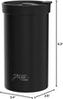 PRESSE by Bobble French Coffee Press And Insulated Stainless Steel Travel Tumbler for On-The-Go Brewing - 13 oz (Black)...