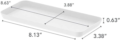 Yamazaki Home Space Saving Vanity Tray | Steel, Flat, White...