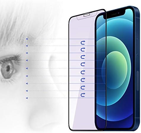 PERFECTSIGHT Anti Blue Light Tempered Glass Screen Protector Compatible with iPhone 12 & iPhone 12 Pro 6.1 inch 2020 Release, HD Clear Eye Care An...