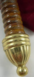 Solid Brass Magnifying Glass w/Wood Handle & Felt Bag...