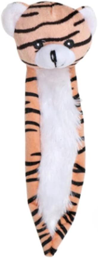 No Stuffing Plush Animal Dog Toys Bundle of 3 Toys Tiger Panda Red Fox...