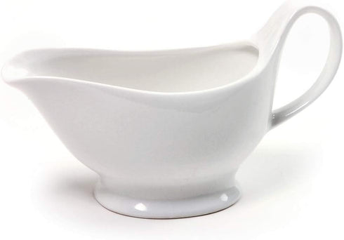 Norpro Porcelain Gravy Sauce Boat with Stand and Candle...