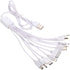 10 in 1 Universal Multifunction Cable Fit USB Charger Cell Mobile Phone MP4 Zaf White...