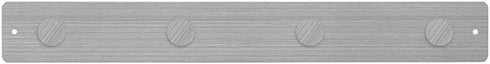 Three by Three Seattle 24 x 3 Inch Metal Strip Frameless Magnetic Bulletin Board with 12 Magnets for Memos, Photos, Lists, and More in Office, Hom...